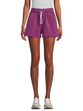 No Boundaries Fold-over Waistband With Pockets Purple Fleece Size Medium Women's